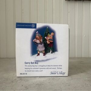 Dept 56 Snow Village Carry Out Boy Town Grocery Accessory 56.55178 Groceries
